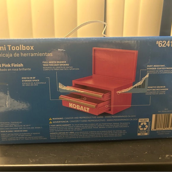 Kobalt Pink Mini Toolbox - Picture 3 of 3